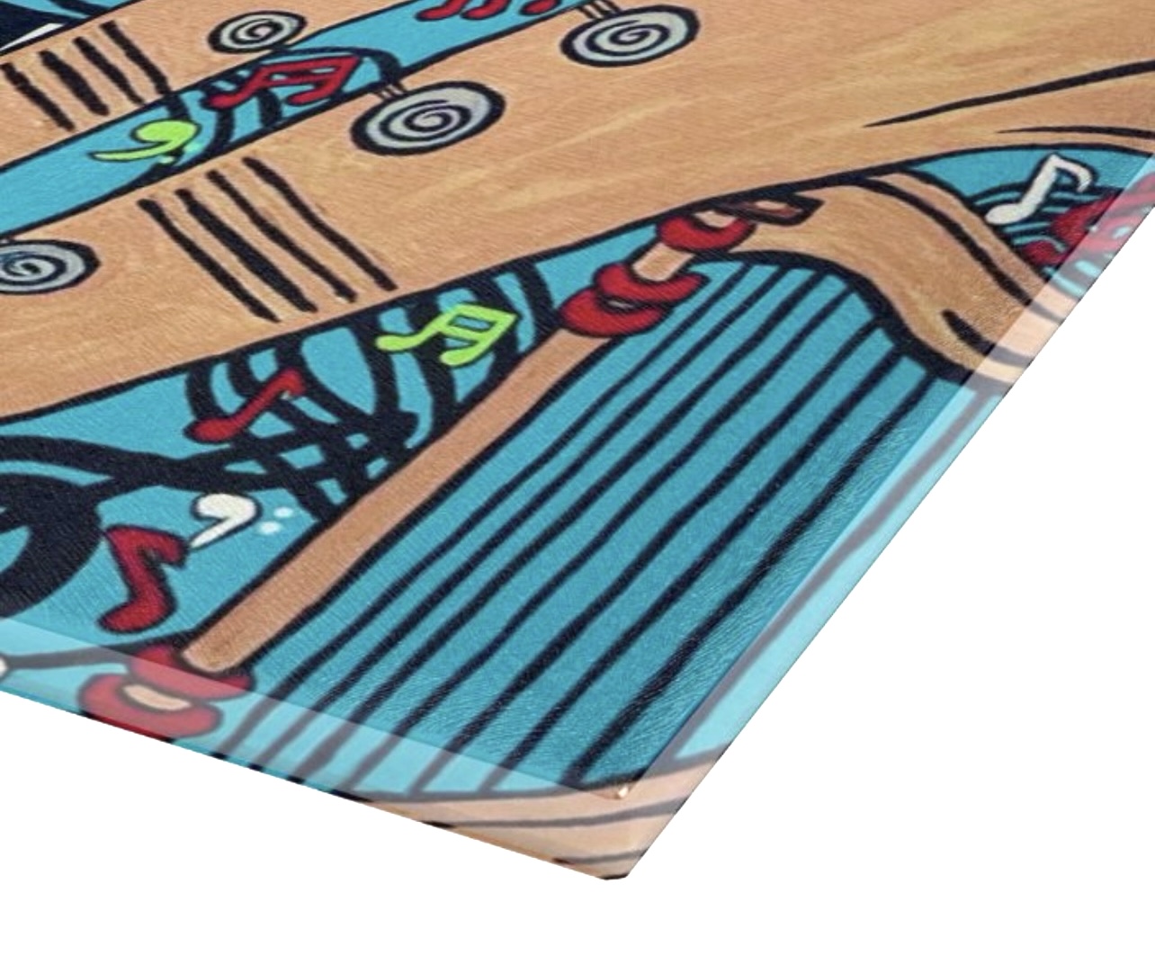 Music Montage Glass Cutting Board – Image 2