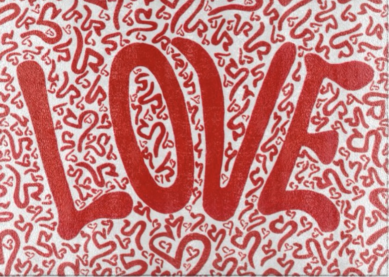 Love Glass Cutting Board – Image 1