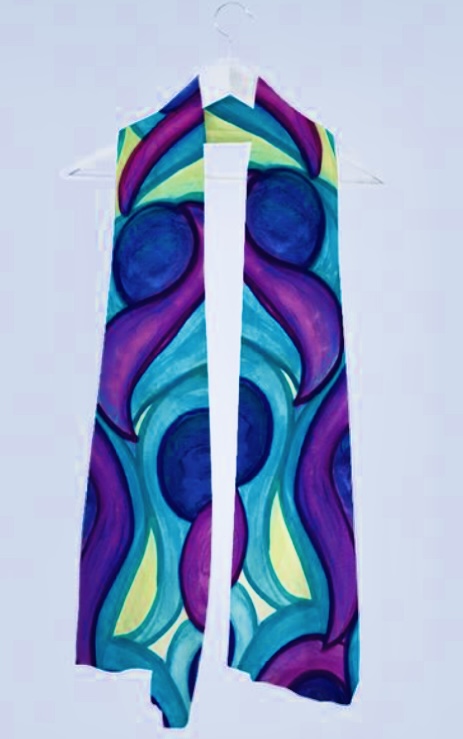 Bazaar Bubbles Chiffon Scarf – Image 1