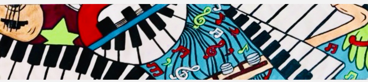 Music Montage Scarf – Image 1
