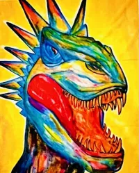 Dino the Dinosaur Fleece Throw Blanket – Image 1