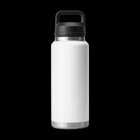 36oz Bottle With Chug Cap – High Definition "Name" Engraving, White