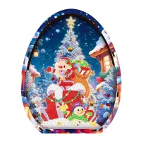 Sparkle Christmas Decoration – Santa Claus with Ice Man