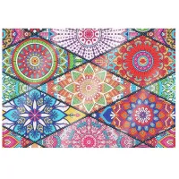 Premium Dining Placemat – Florals & Mandalas