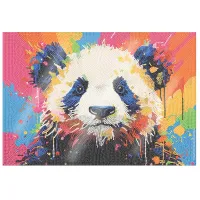 Premium Dining Placemat – Colorful Panda