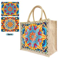 Handcrafted Diamond Painting Tote Bag – Stunning Mandalas