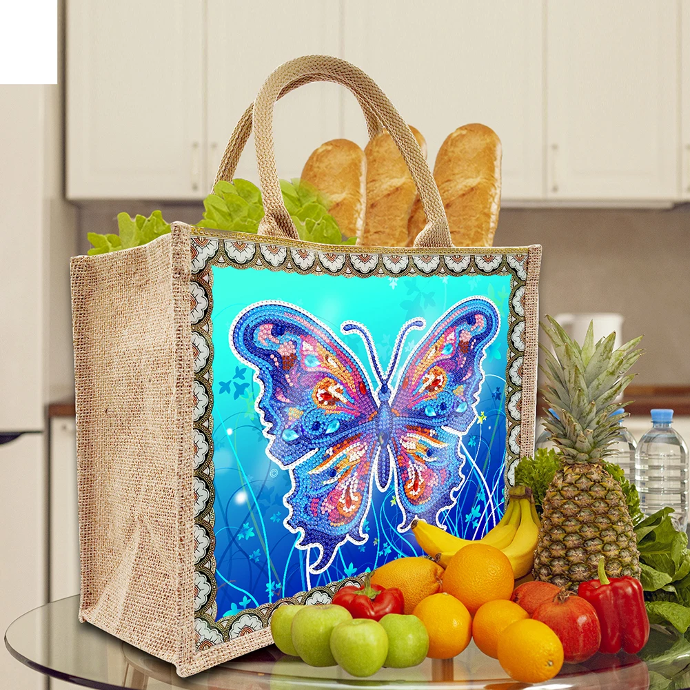 Handcrafted Diamond Painting Tote Bag – Image 3