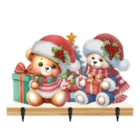Classy Diamond Painting Hangers – Delightful Christmas Bear