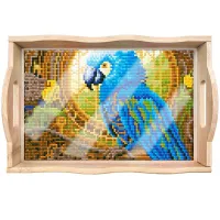 Handcrafted Wooden Serving Tray – The Blue Parrot