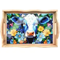 Handcrafted Wooden Serving Tray – Blue Buffet 