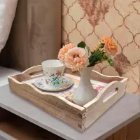 Handcrafted Wooden Serving Tray – Image 4