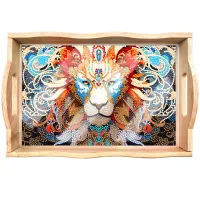 Handcrafted Wooden Serving Tray – The Lion Queen