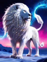 Celestial Lion - 70cmx90cm (27.5"x35.4") – Image 1