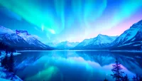 Aurora Borealis Majesty - 100cmx60cm (39.4"x23.6") – Image 1
