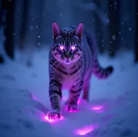 Mystical Snow Cat – Image 1
