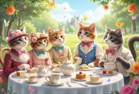  Purrfect Tea Party – Image 1