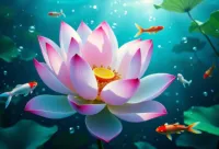 Serene Waters - Lotus Flower – Image 1