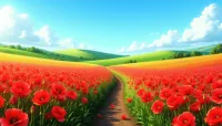 Poppy Field Path – Image 2