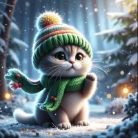 Winter Kitten – Image 1