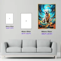Joyful Dog - 70cmx90cm (27.5"x35.4") – Image 3
