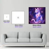 Cosmic Feline - 80cmx80cm (31.5"x31.5") – Image 3