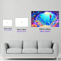 Mermaid's Treasure - 100cmx60cm (39.4"x23.6") – Image 3