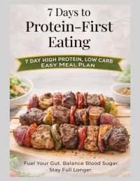7 Day High Protein, Low Carb Easy Meal Plan  Fuel Your Gut. Balance Blood Sugar. Stay Full Longer. – Image 1