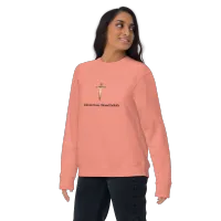 Under the Cross, I Stand Catholic - Unisex Premium Sweatshirt – Image 7