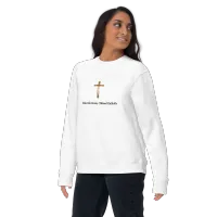 Under the Cross, I Stand Catholic - Unisex Premium Sweatshirt – Image 15