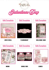 Galentine’s Day – Pink & White Floral Valentine's Bridal Shower Digital Bundle – Image 2