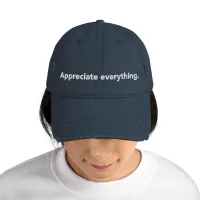 Distressed Hat - "Appreciate Everything" – Image 2
