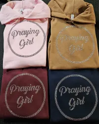 Praying Girl Hoodie – Image 1
