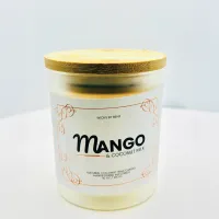 Scented Candle Mango & Coconut 10 Oz – Image 1