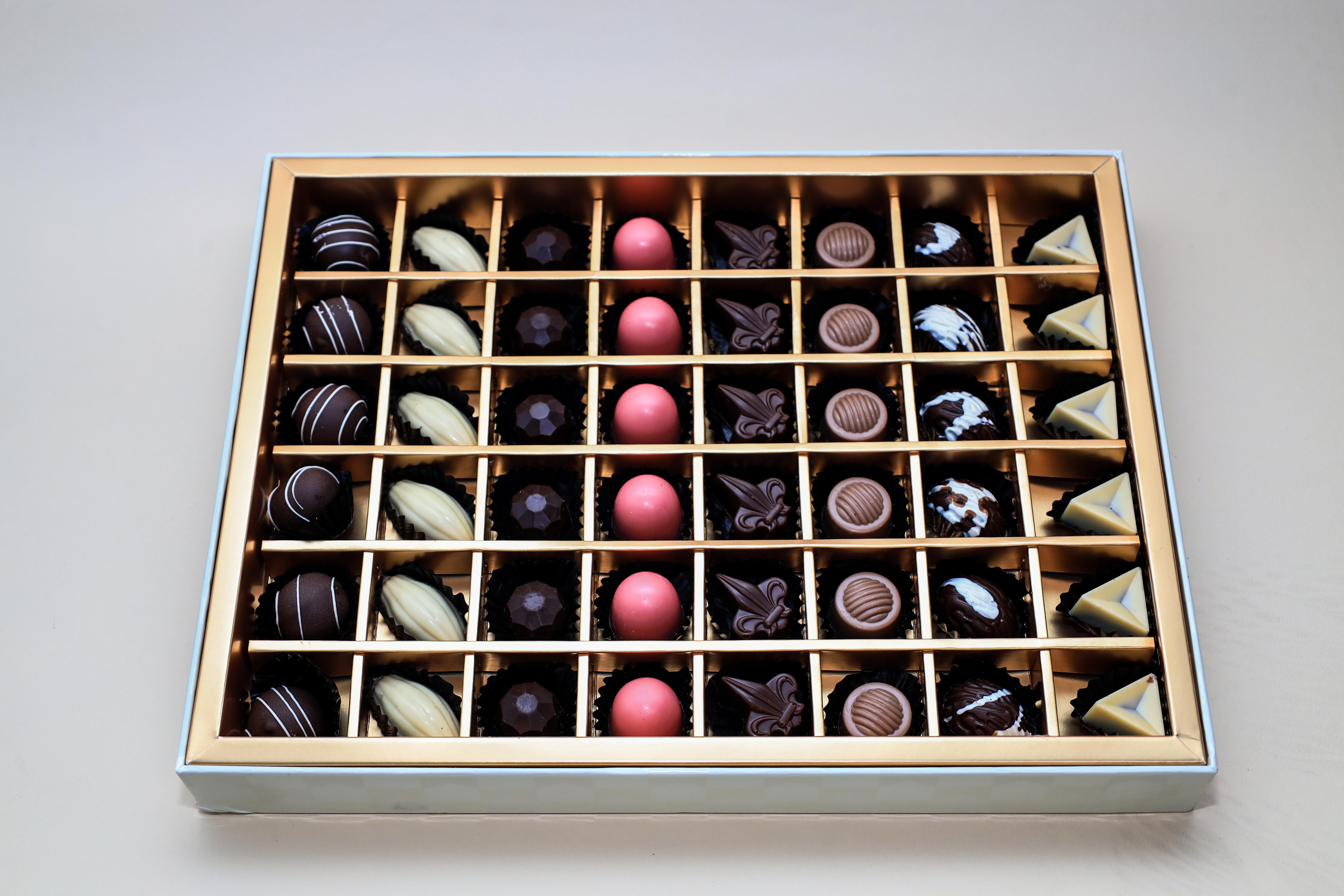 Assorted Gourmet Chocolate Praline Box – Premium Al Afrah Selection – Image 1