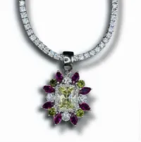 Necklace 0.64 carat  – Image 1