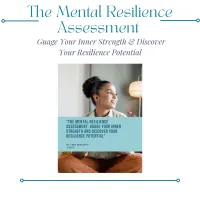 The Mental Resilience Assessment: Gauge Your Inner Strength and Discover Your Resilience Potential – Image 1