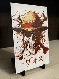 One Piece Jolly Roger Skull 3D Printed Art – Anime Decor – Image 3