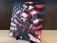 Punisher American Flag Wall Art Decor – Image 2