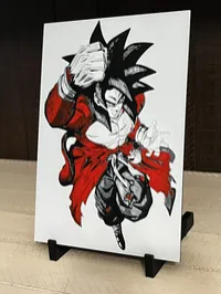 Super Saiyan 4 Goku 3D Printed Art – Dragon Ball GT Decor – Image 1
