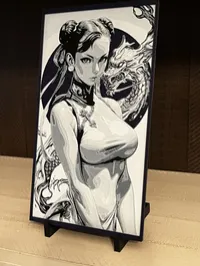 Chun-Li 3D Printed Art – Street Fighter Japanese Style Decor – Image 3