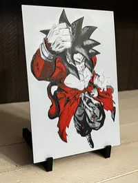 Super Saiyan 4 Goku 3D Printed Art – Dragon Ball GT Decor – Image 3