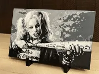 Harley Quinn Art with Bat Wall Art Decor – Image 2