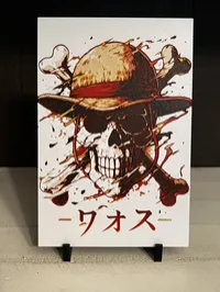 One Piece Jolly Roger Skull 3D Printed Art – Anime Decor – Image 1