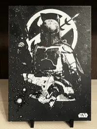 Boba Fett 3D Printed Art – Star Wars Bounty Hunter Wall Decor – Image 1