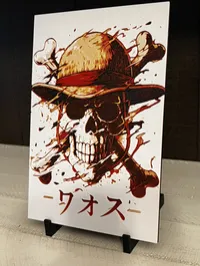 One Piece Jolly Roger Skull 3D Printed Art – Anime Decor – Image 2