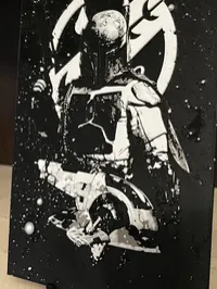 Boba Fett 3D Printed Art – Star Wars Bounty Hunter Wall Decor – Image 2