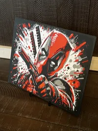 Deadpool-Inspired 3D Printed Wall Art – Large 8" x 10" – Image 2