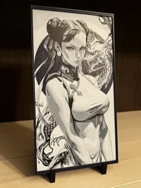 Chun-Li 3D Printed Art – Street Fighter Japanese Style Decor – Image 2