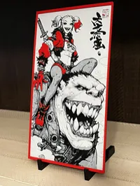 Harley Quinn Anime Style 3D Printed Art – DC Wall Decor – Image 3