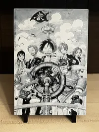 One Piece Pirate Ship 3D Printed Art – Anime Wall Decor – Image 1